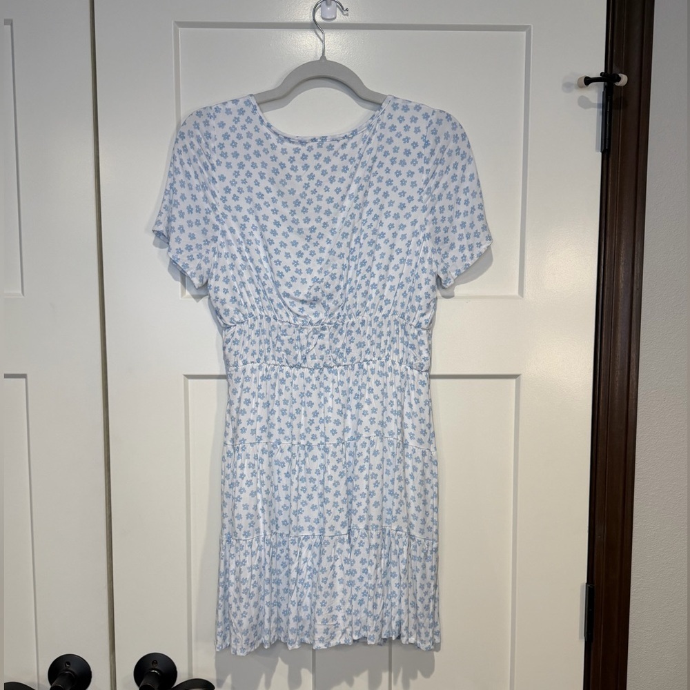 Pacsun La Hearts Blue and White Floral Sun Dress - Picture 4 of 6